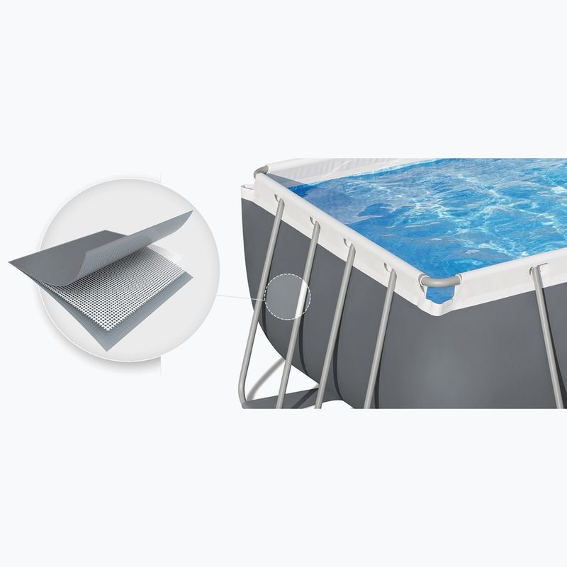 Obdĺžniková bazénová súprava Bestway Power Steel 56465N 549 x 274 cm tmavo sivá 4