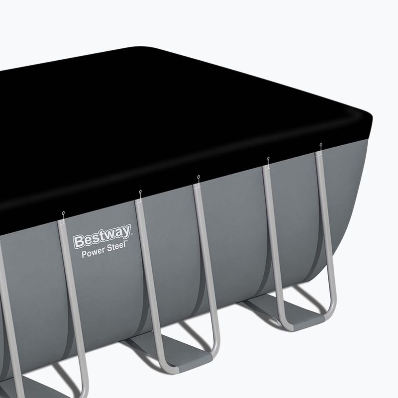 Obdĺžniková bazénová súprava Bestway Power Steel 56466N 549 x 274 cm tmavo sivá 4