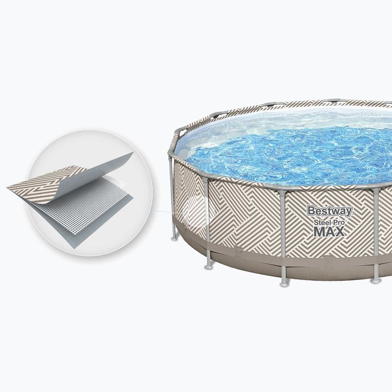 Bazénová súprava Bestway Steel Pro Max 396 x 107 cm béžová 6