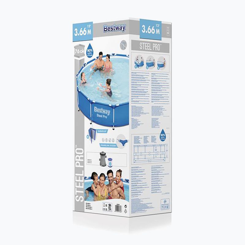 Bazén s rámom Bestway 366 cm Steel Pro 56681 2
