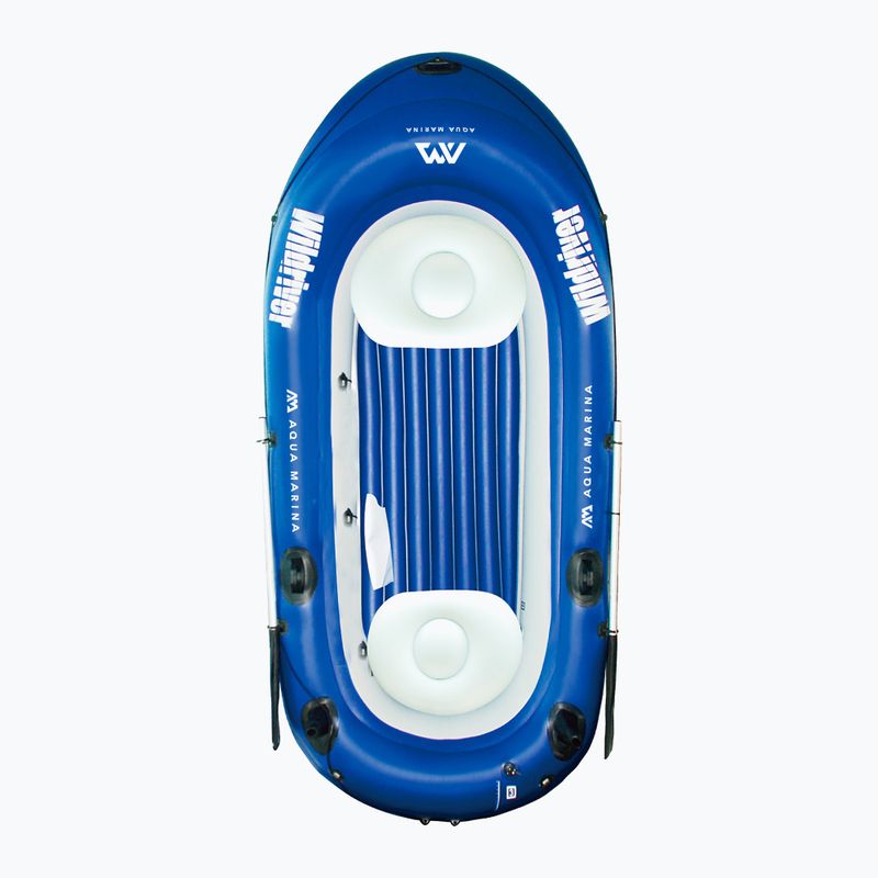 Pontón pre 3 osoby s motorom Aqua Marina Wildriver modrý