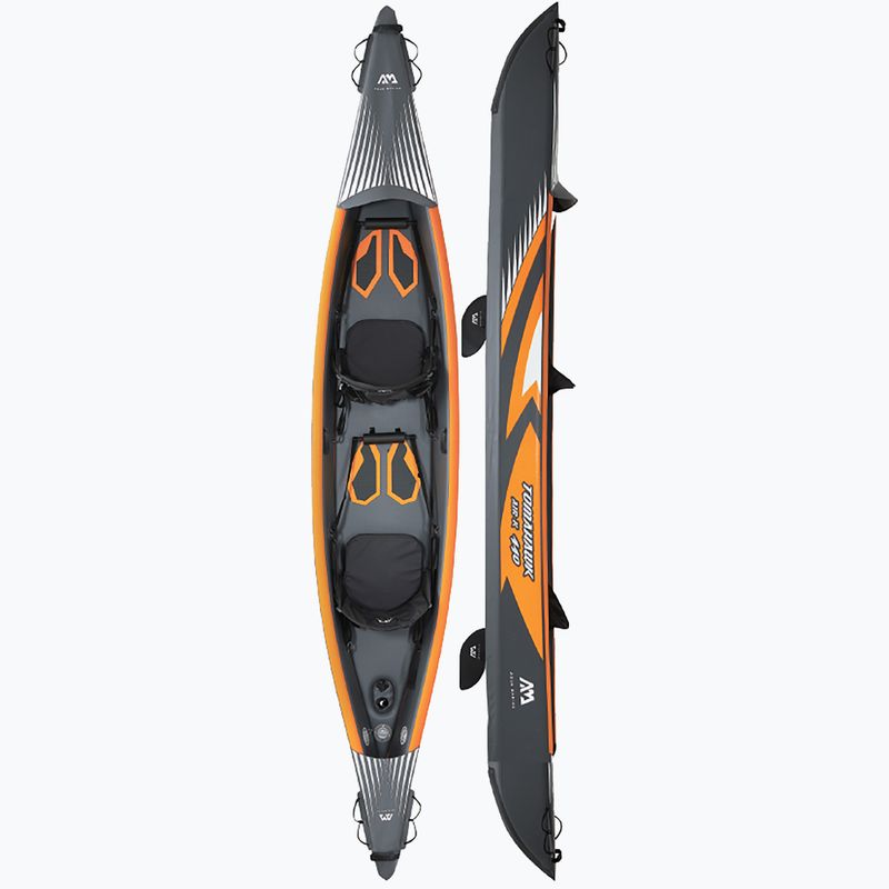 Aqua Marina Tomahawk sivý Air-K 440 Vysokotlakový nafukovací kajak pre 2 osoby 14'5″
