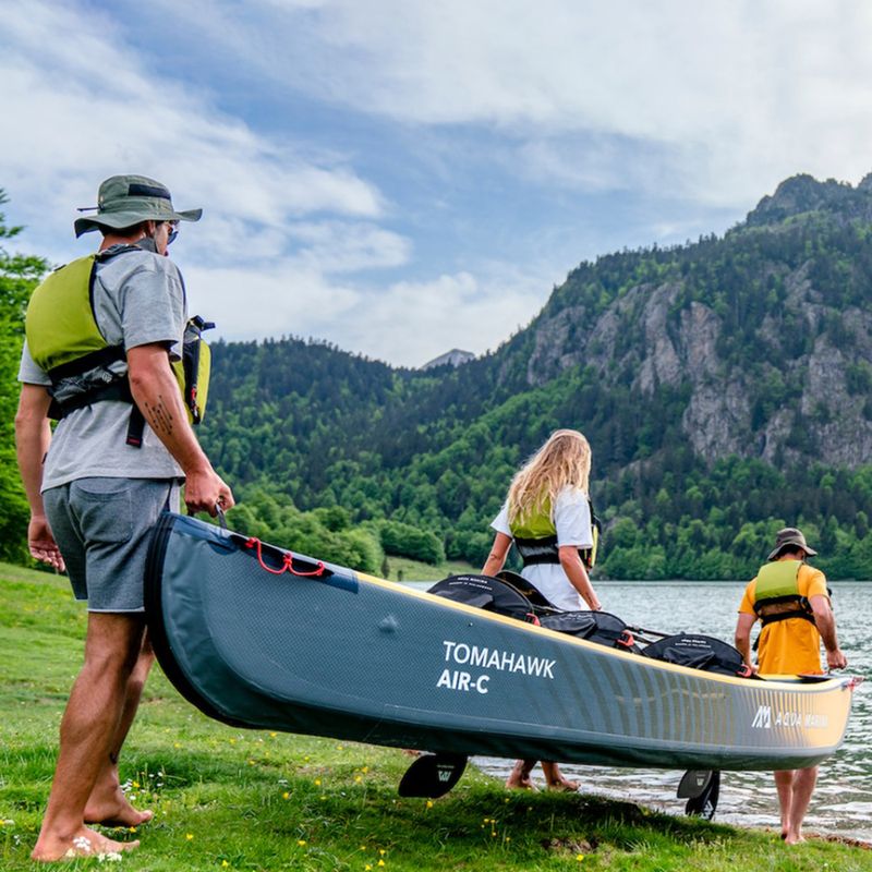 Vysokotlakový nafukovací kajak pre 3 osoby 15'8" Aqua Marina Tomahawk sivá Air-C 6