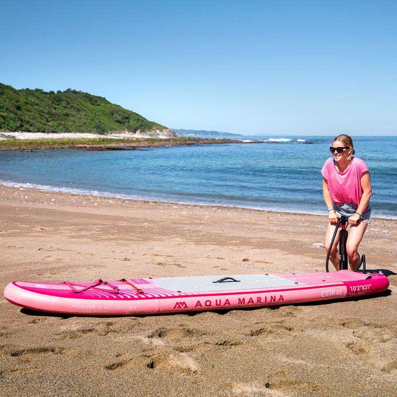 Aqua Marina Coral 10'2" ružová SUP doska BT-23COPR 13