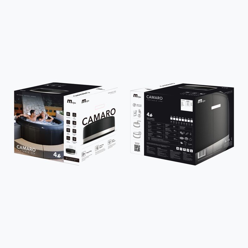 Bazén s vírivkou pre 4 osoby MSpa Premium Camaro czarny 15