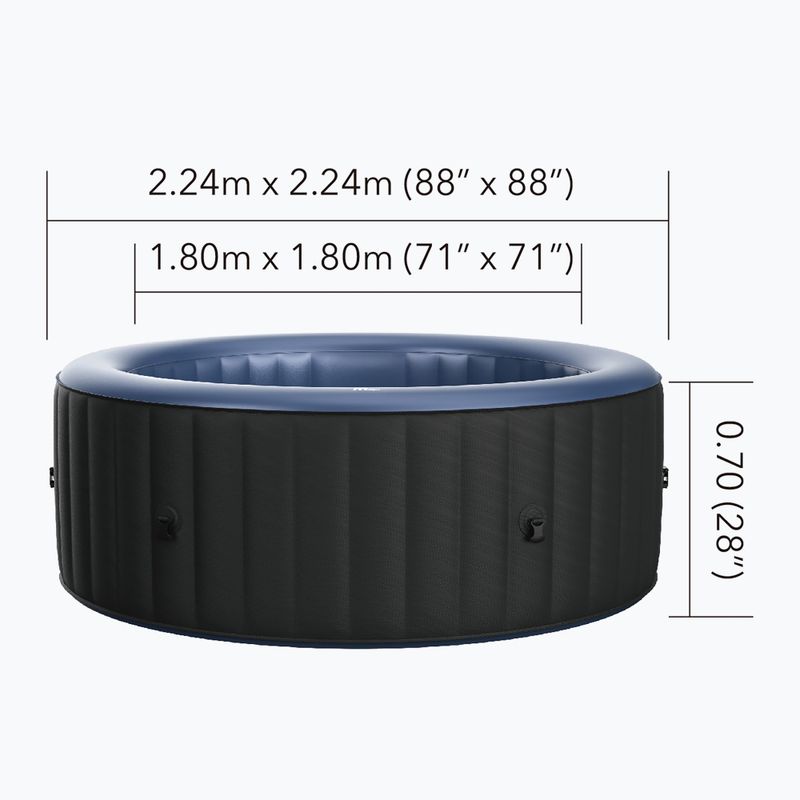 Vírivka Jacuzzi  pre 8 osôb  MSpa Comfort Bergen anthracite grey 12