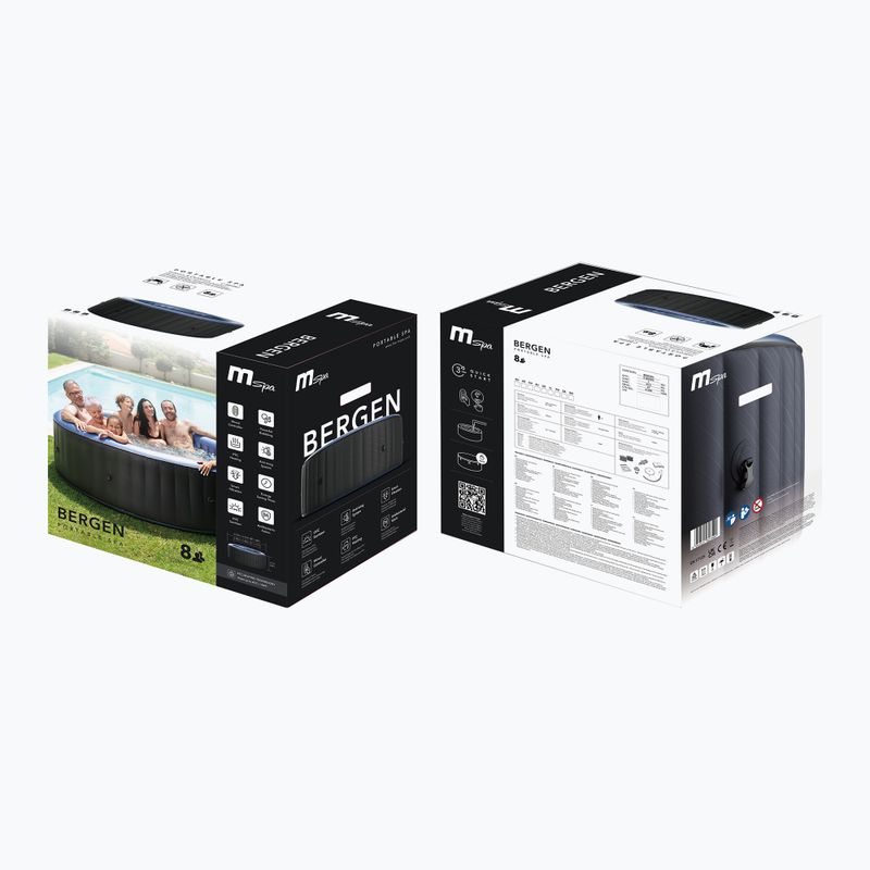 Bazén s vírivkou  pre 8 osôb  MSpa Comfort Bergen anthracite grey 13