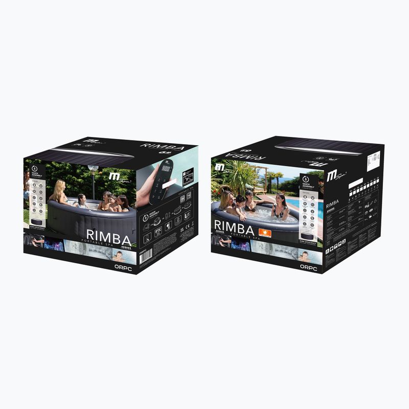 Bazén s vírivkou pre 6 osôb MSpa Urban Rimba grafitowy 17