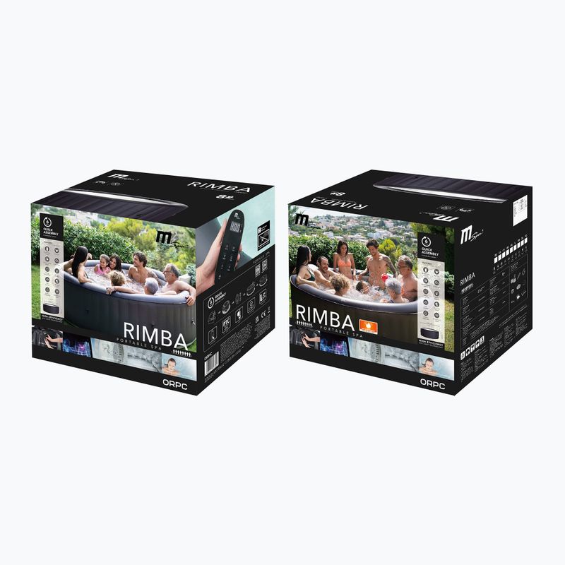 Bazén s vírivkou pre 8 osôb MSpa Urban Rimba Max grafitowy 17