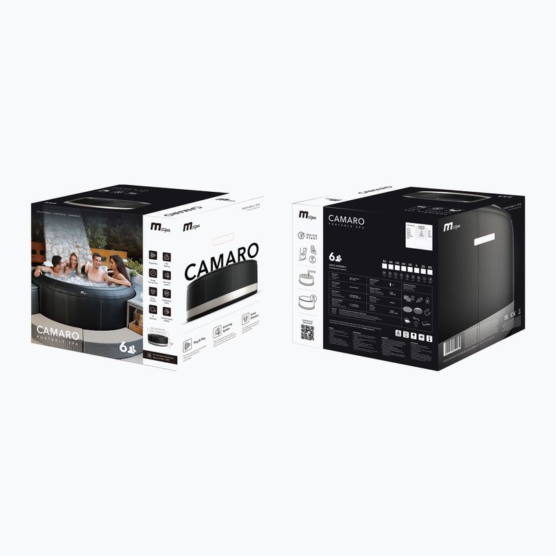 Bazén s vírivkou  pre 6 osôb  MSpa Premium Super Camaro czarny 15