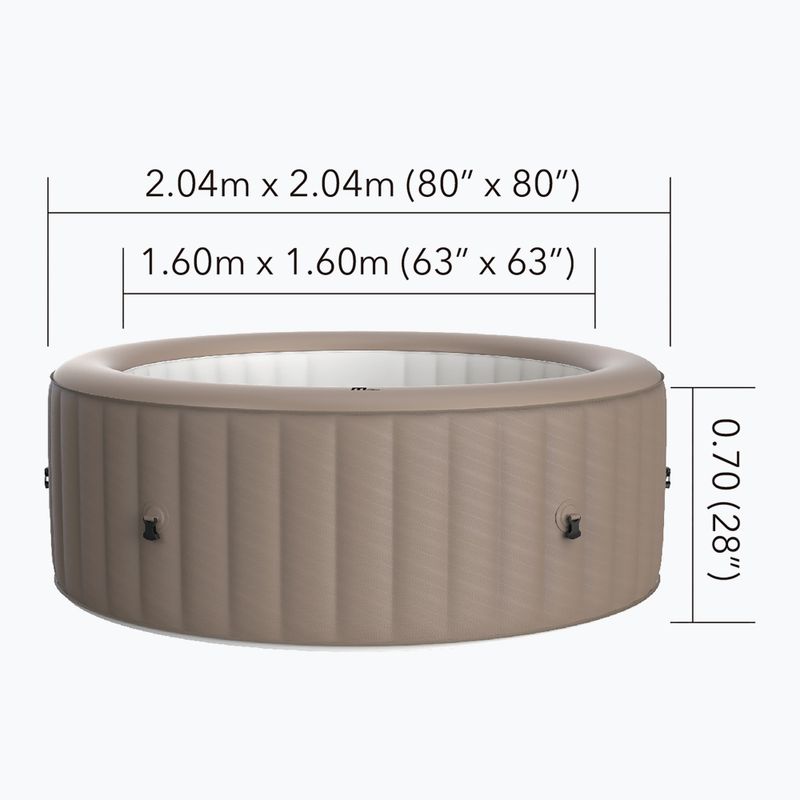 Bazén s vírivkou  pre 6 osôb  MSpa Urban Bristol mokka 17