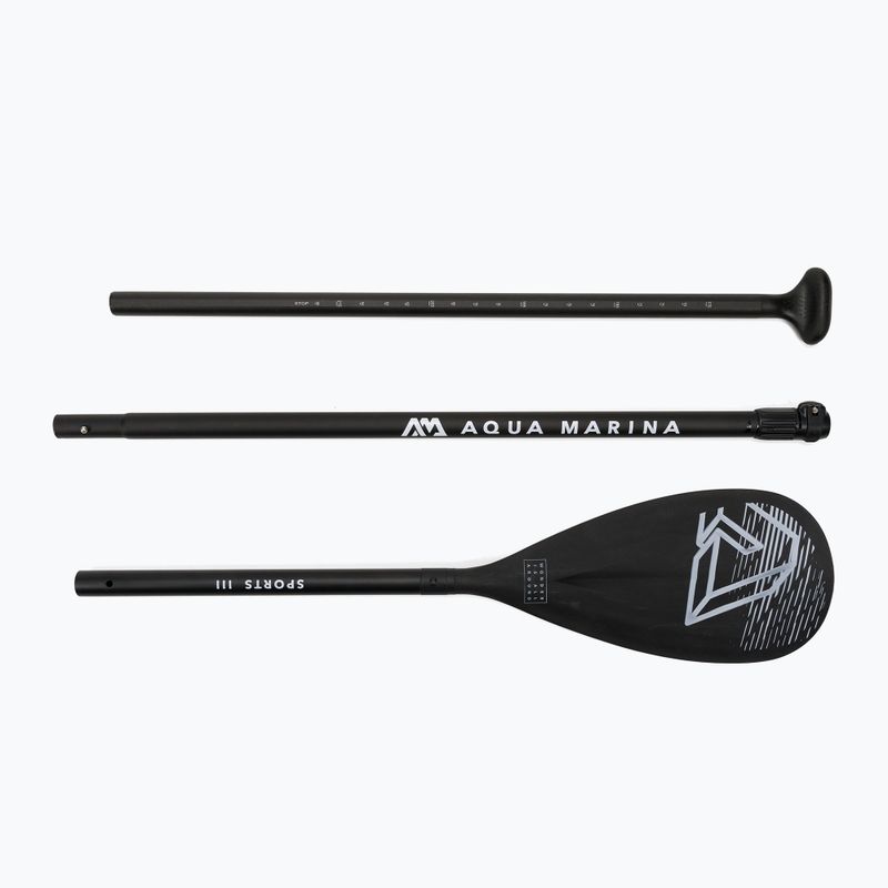 Aqua Marina SPORTS III 3-dielne SUP pádlo čierne B0303012 5