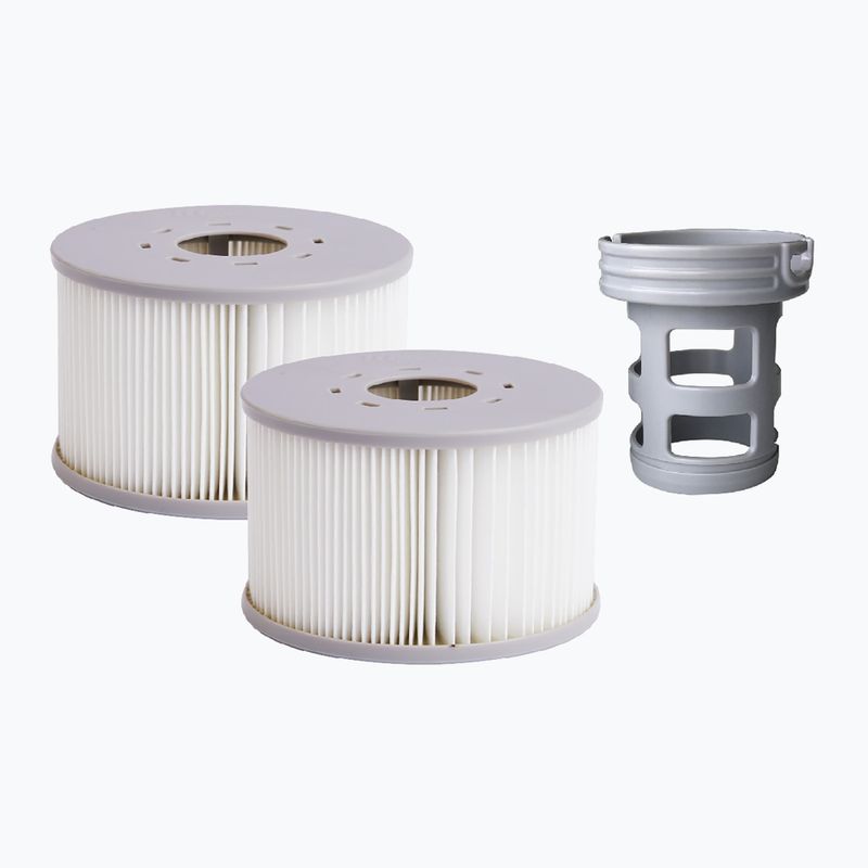 Bazén s vírivkou  pre 6 osôb  MSpa Frame Oslo chłodny szary 13