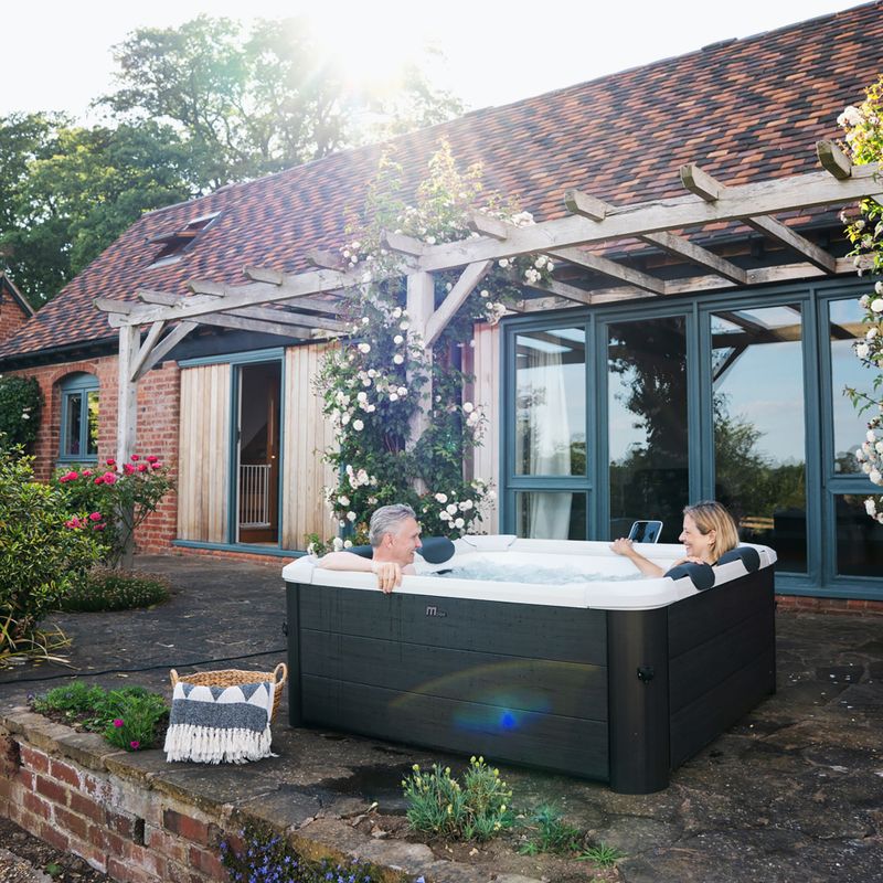 Bazén s vírivkou  pre 6 osôb  MSpa Frame Oslo chłodny szary 22