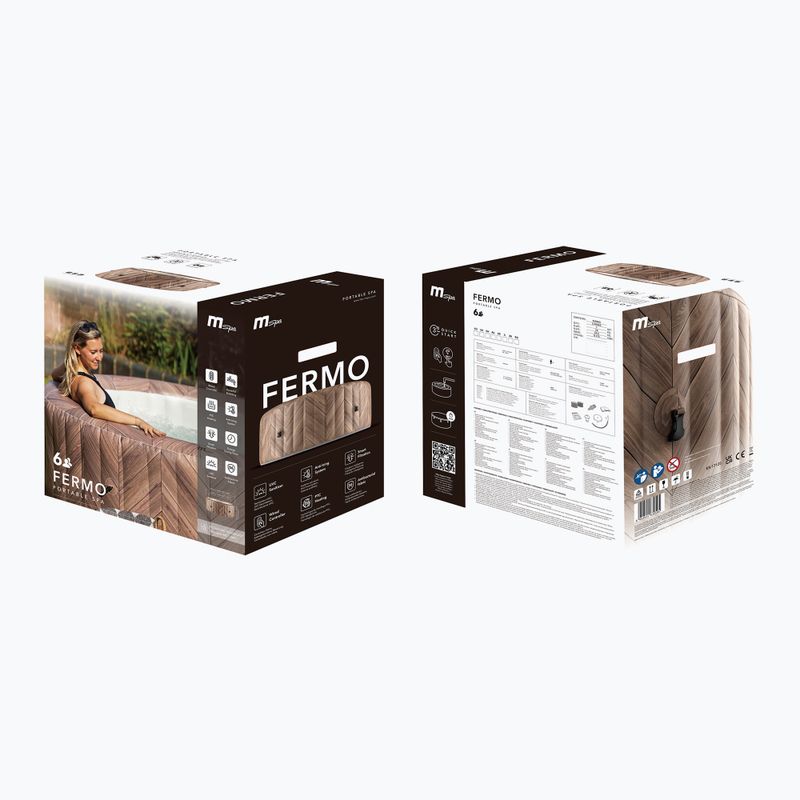 Bazén s vírivkou  pre 6 osôb  MSpa Comfort Fermo słoje drewna 13