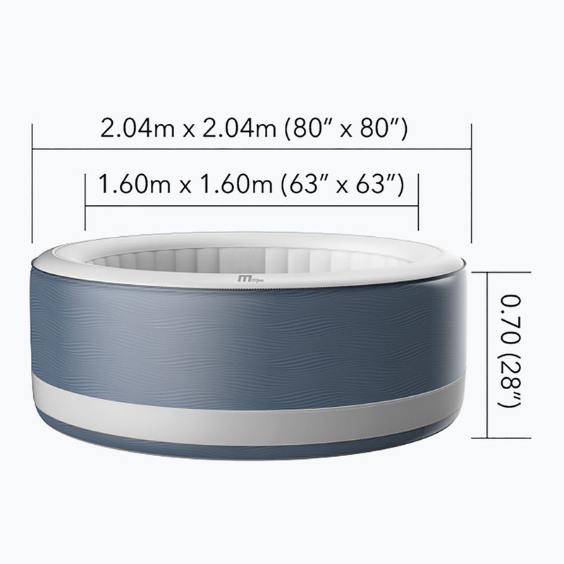 Bazén s vírivkou  pre 6 osôb  MSpa Premium Vento waniliowy 15