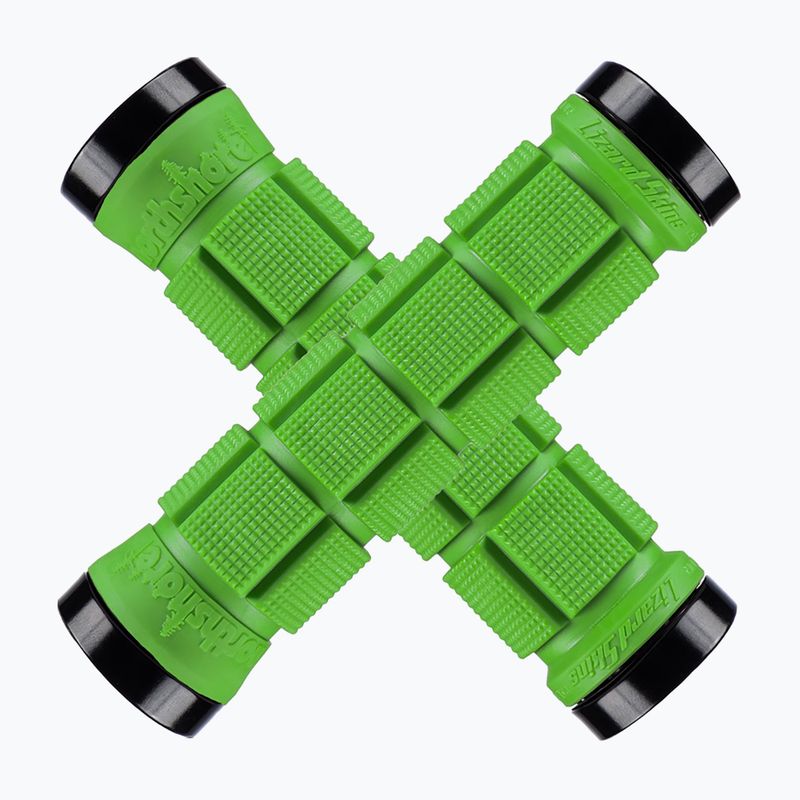 Gripy na riadidlá Lizard Skins Dual-Clamp Northshore lime green