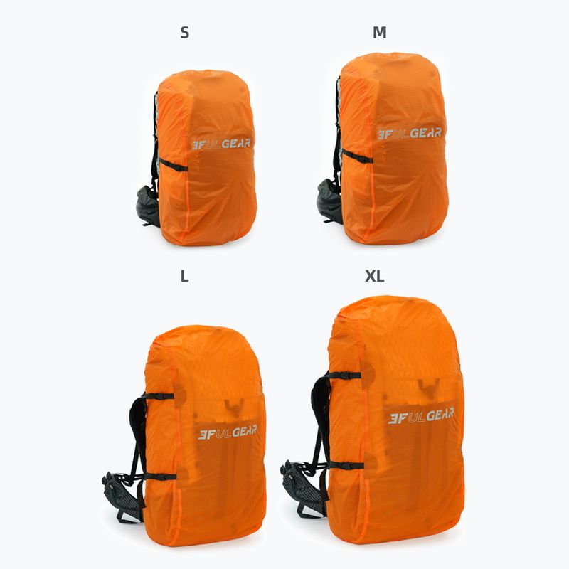 Puzdro na batoh 3F UL Dyneema Pack M 35-50l Orange 2
