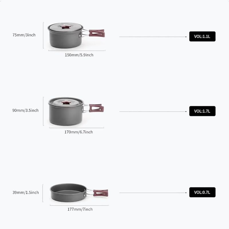 Súprava turistického riadu Fire-Maple FMC-202 3