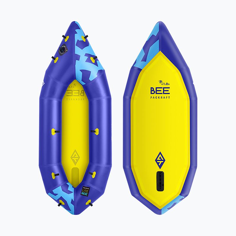 Nafukovací kajak pre 1 osobu Aquatone Bee Inflatable Pack Raft 7'3" 221 cm 2