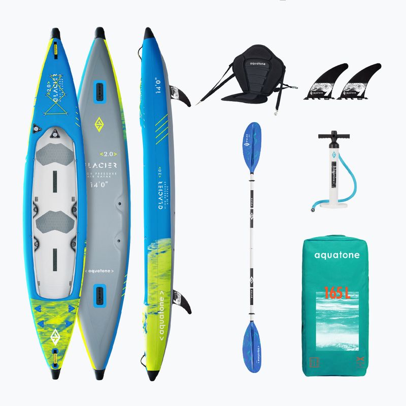 Nafukovací kajak pre 1 osobu Aquatone Glacier 14'0"
