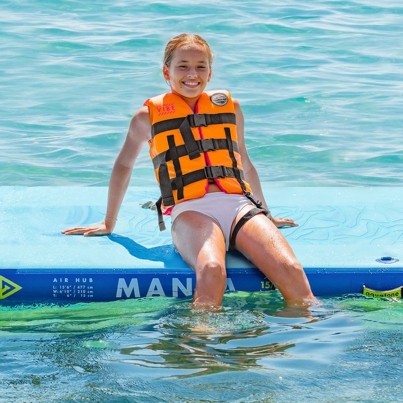 Bezpečnostná vesta Aquatone Vibe Youth Safety Vest oranžová 7