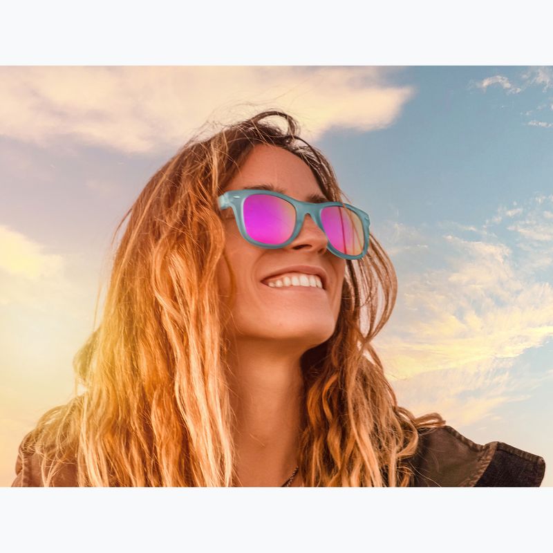 Slnečné okuliare Aztron Dream crystal blue gloss/polarized light pink mirror/brown 9