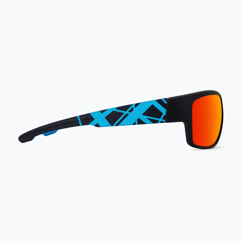 Slnečné okuliare Aztron Avatar-X2 matt black/gloss blue/polarized sahara red mirror/brown 5