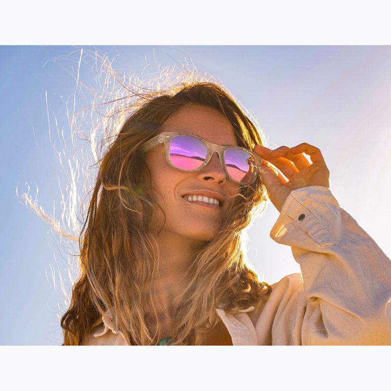 Slnečné okuliare Aztron Party white marble print/polarized rose pink mirror/brown 6
