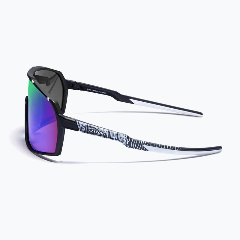 Slnečné okuliare Aztron Thunder metalblack/white/polarizedgreen/twilightmirr/grey 4