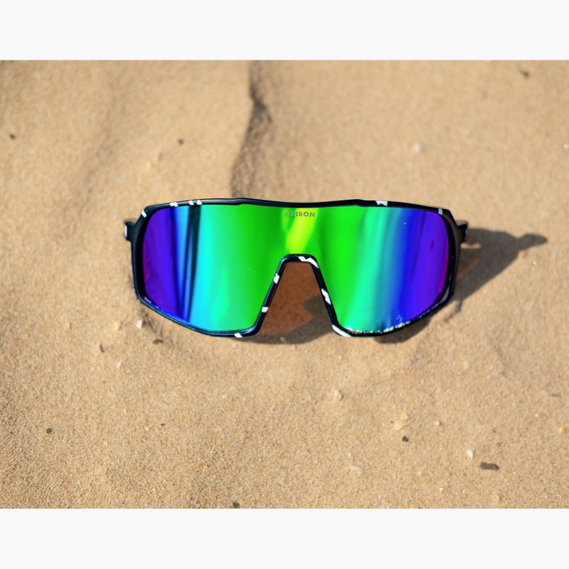 Slnečné okuliare Aztron Thunder metalblack/white/polarizedgreen/twilightmirr/grey 5