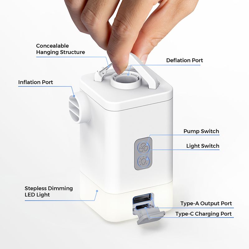 Elektrická pumpa Flextail Max Pump 2 Plus white 7