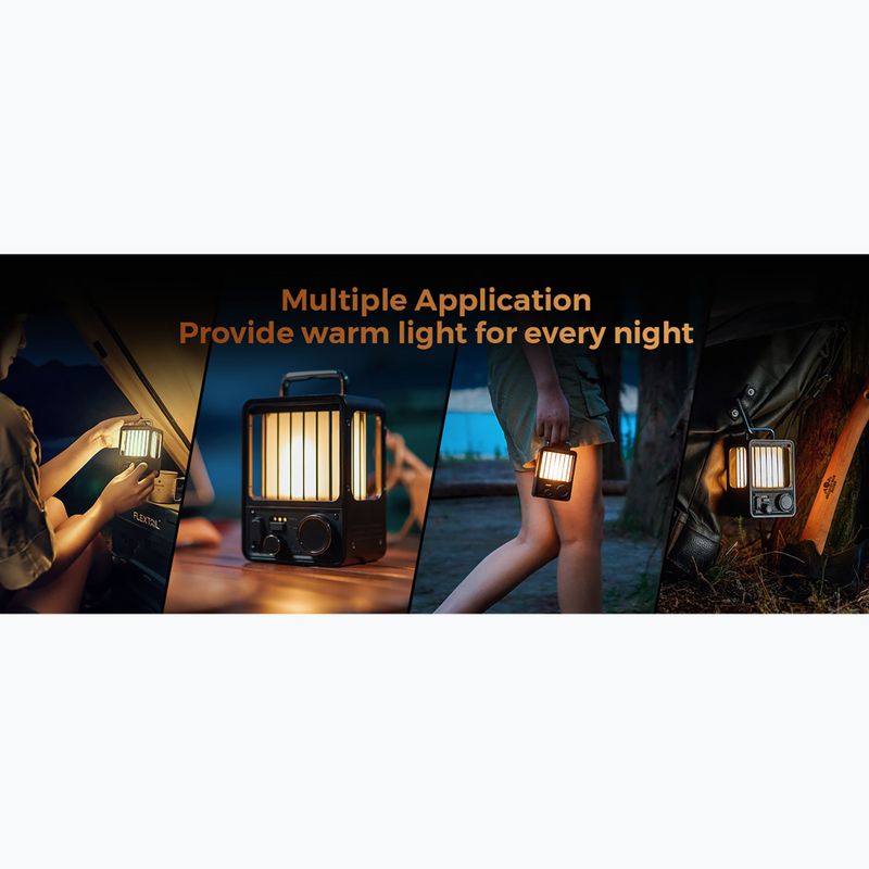 Turistická lampa Flextail Villa green 10