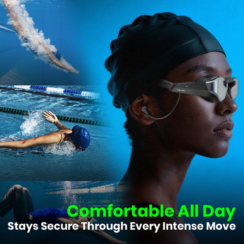 Plavecké okuliare Holoswim Solla Wave AI Music silver 5