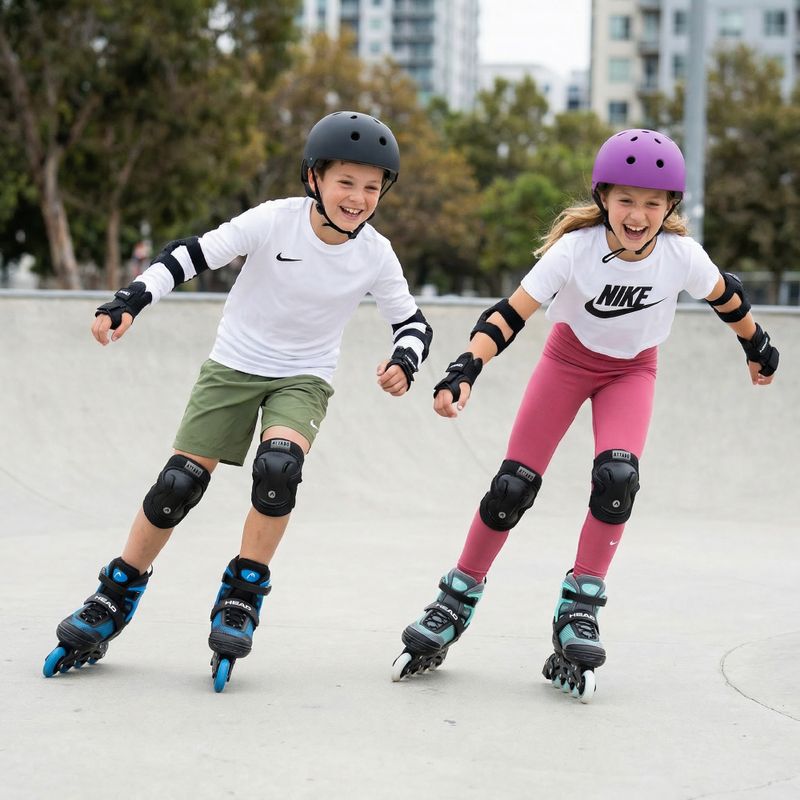 Detské kolieskové korčule HEAD Galaxy 2w1 turquoise 4