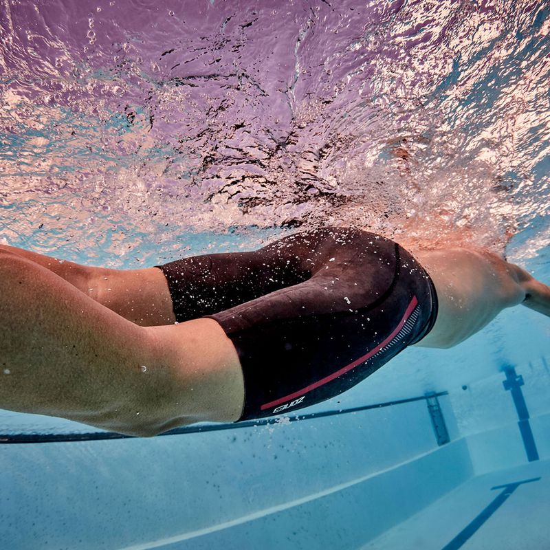 Pánske neoprenové šortky ZONE3 Buoyancy Premium Aerodome Elite 5/3 mm black/red 4