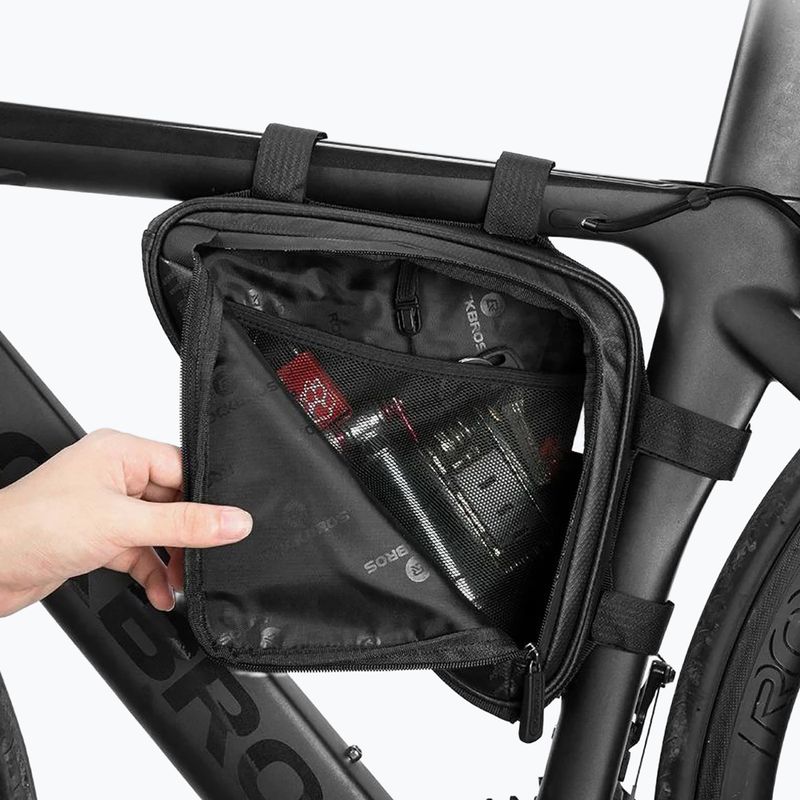 Rockbros B39-2 1,5 l čierna taška na rám bicykla 6
