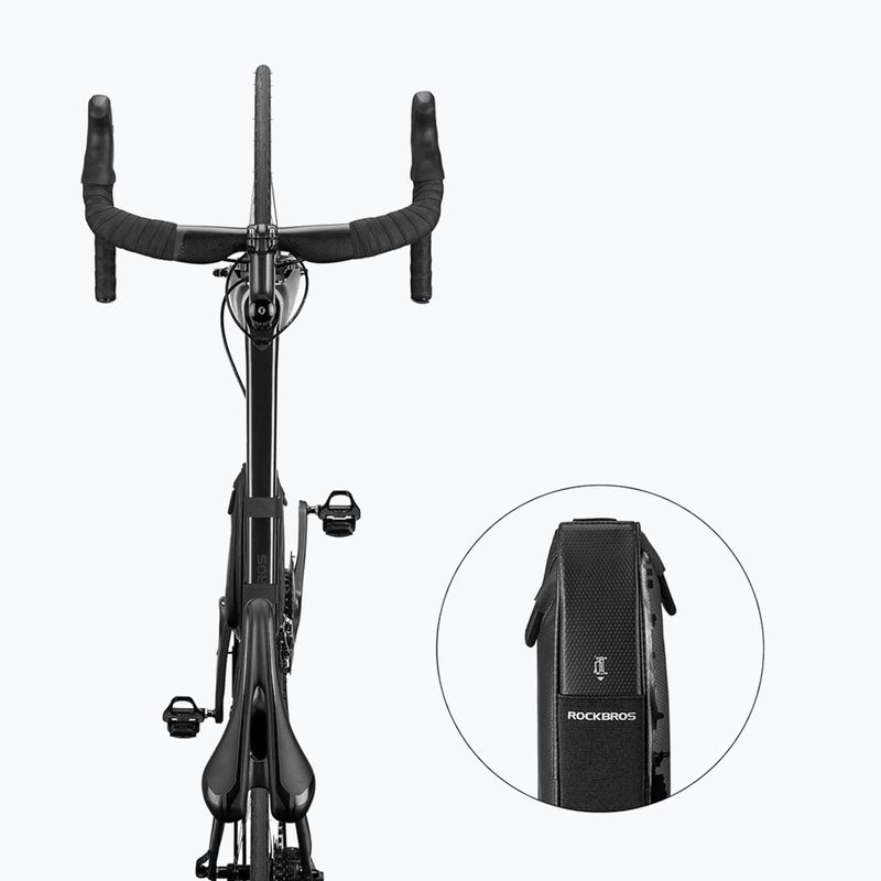 Rockbros B39-2 1,5 l čierna taška na rám bicykla 9