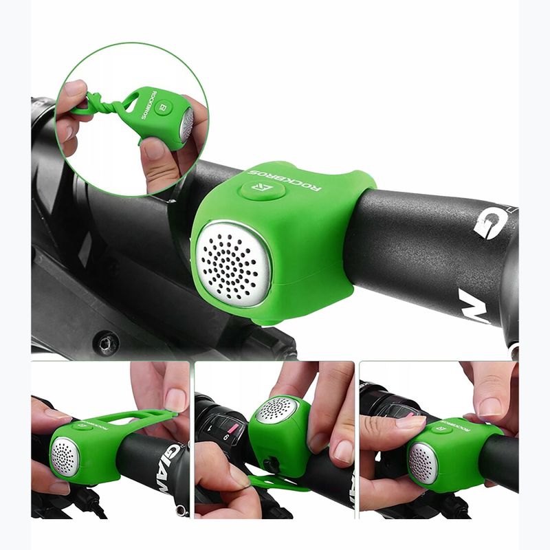 Zvonček na bicykel Rockbros CB1709 green 6