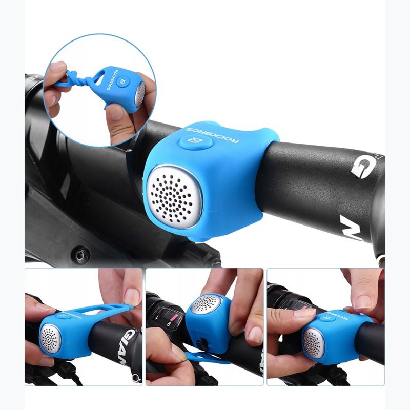 Zvonček na bicykel Rockbros CB1709 blue 6