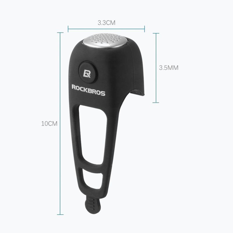 Zvonček na bicykel Rockbros CB1709 black 2