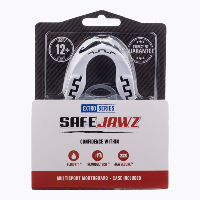 Chránič čeľustí SAFEJAWZ série Extro čiernobiely SJMOA