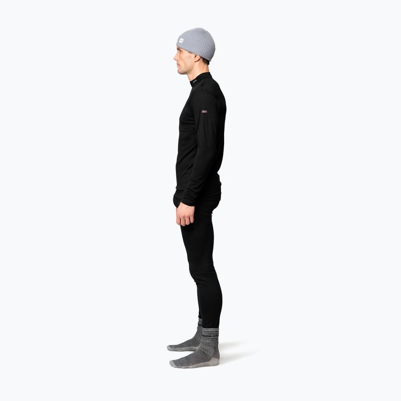Pánska termo mikina Devold Breeze Merino 150 Zip Neck black 4