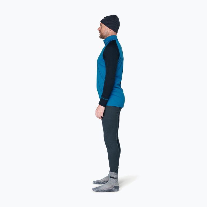 Pánska termo mikina Devold Duo Active Merino 205 Zip Neck blue/ink 4