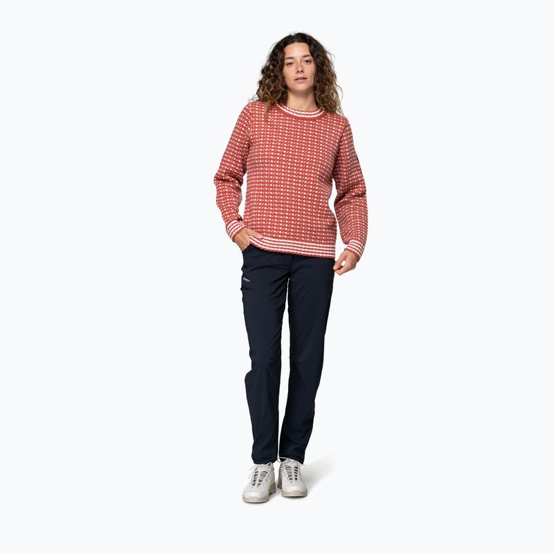 Sveter Devold Islender Refined marsala/offwhite 2