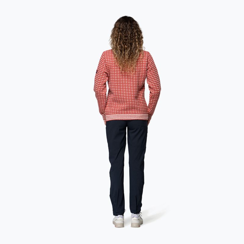 Sveter Devold Islender Refined marsala/offwhite 3