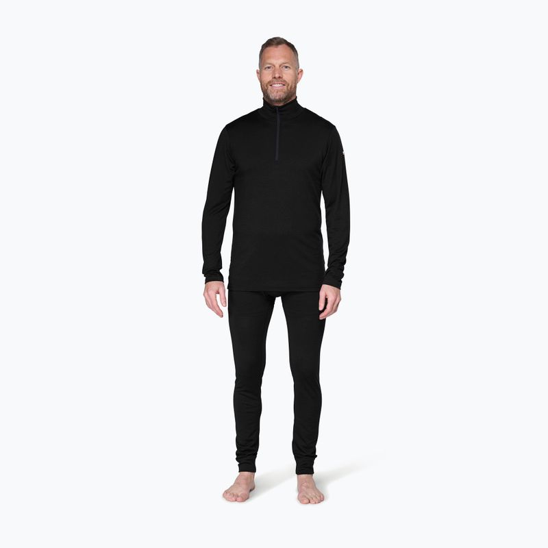 Pánska termo mikina Devold Breeze Plus Merino 200 Zip Neck black 2