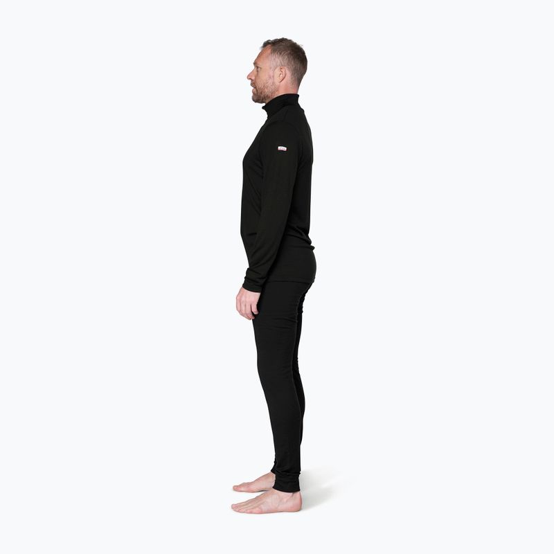 Pánska termo mikina Devold Breeze Plus Merino 200 Zip Neck black 4