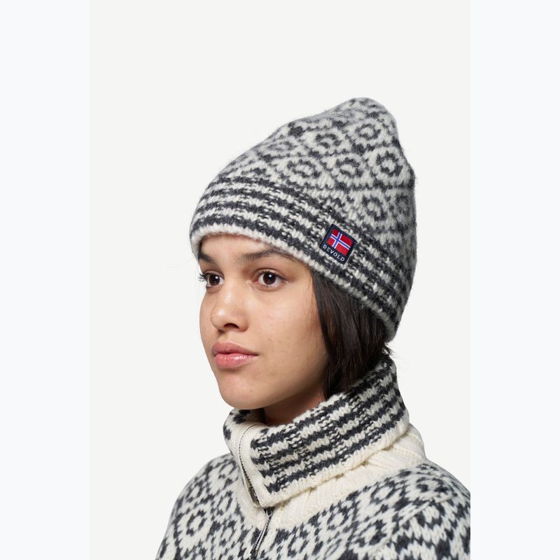 Zimná čiapka Devold Svalbard Wool offwhite/grey 2