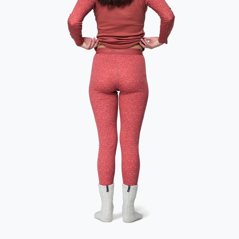 Dámske termonohavice Devold Duo Active Merino 205 Longs marsala 2